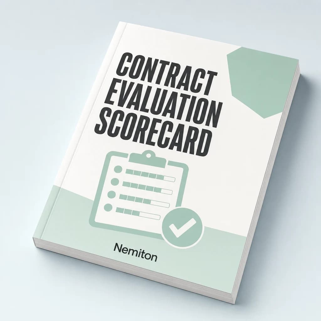 Contract Evaluation Scorecard cover
